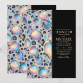 SEE BACK All-In-One Exotic Posh Wedding Invitation Kaart (Voorkant / Achterkant)