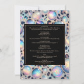 SEE BACK All-In-One Exotic Posh Wedding Invitation Kaart (Achterkant)