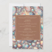SEE BACK All-In-One Exotic Posh Wedding Invitation Kaart (Achterkant)