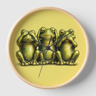 See Hear Speak No Evil Funny Frogs