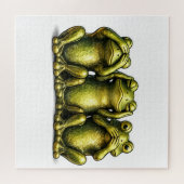 See Hear Speak No Evil Funny Frogs Legpuzzel (Horizontaal)