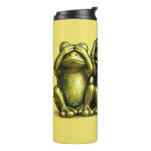 See Hear Speak No Evil Funny Frogs Thermosbeker (Gedraaid links)