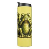 See Hear Speak No Evil Funny Frogs Thermosbeker (Geroteerd rechts)