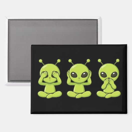 See, Hear, Speak No Evil Magneet (Voorkant / Achterkant)