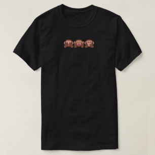 See Hear & Speak No Evil Monkey Emojis 🐵 Shirt