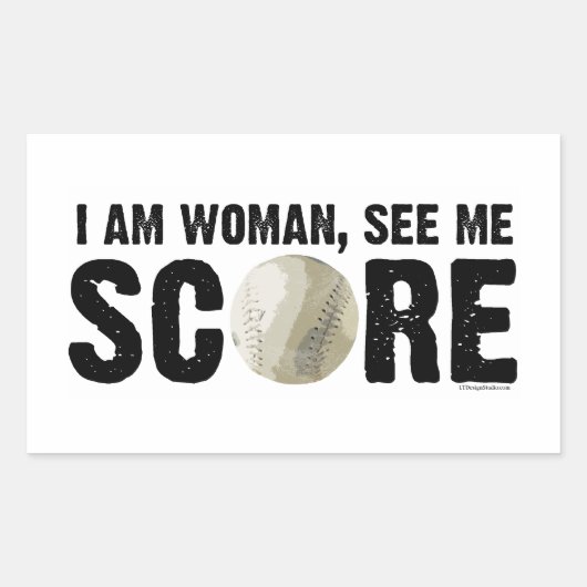 See Me Score - Softbal Sticker (Voorkant)