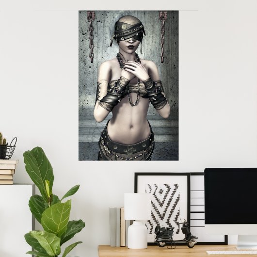 See No Evil Gothic Art Poster (Thuiskantoor)