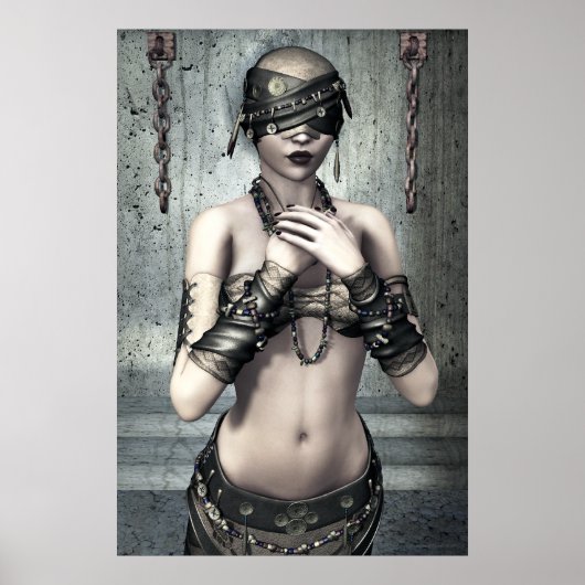 See No Evil Gothic Art Poster (Voorkant)