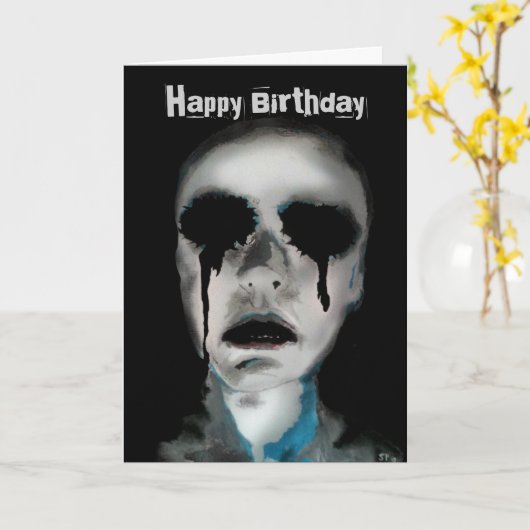 'See No Evil' print op een Kaart (Gele Bloem)