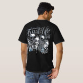 See No Evil, Speak No Evil" Tattoo Flash T-shirt (Achterkant volledig)