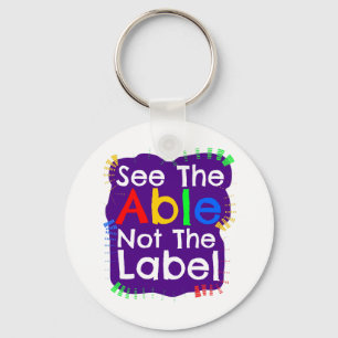 See The Able Not The Label Sleutelhanger