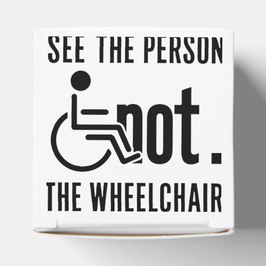See The Person Not The Wheelchair Bedankdoosjes (Bovenkant)