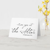 See You At The Altar Bride Groom Wedding Day Kaart (Gele Bloem)