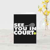 See You In Court Tennis  Kaart (Gele Bloem)