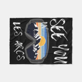See You In Les Arcs France Hiking Vacation Ski  Fleece Deken (Voorkant (Horizontaal))
