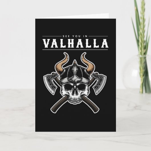 See You In Valhalla Vikings Nordic Kaart (Voorkant)
