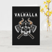 See You In Valhalla Vikings Nordic Kaart (Gele Bloem)
