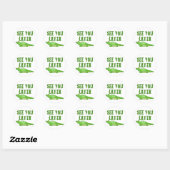 See You Later Alligator Ronde Sticker (Vel)