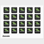 See You Later Alligator Vierkante Sticker (Vel)