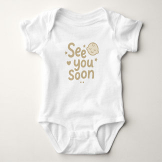 See You Soon" Cute Neutral Baby Design Romper