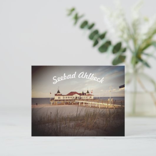 Seebad Ahlbeck Postcard Briefkaart (Staand voorkant)