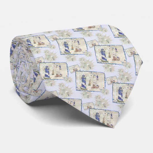 Seebild Krawatte Stropdas (Opgerold)