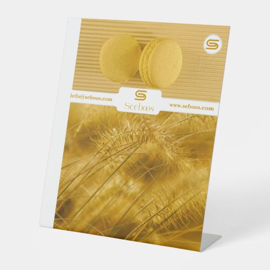 SEEBOOS RECLAMEBORD MET VOETSTUK (Voorkant)