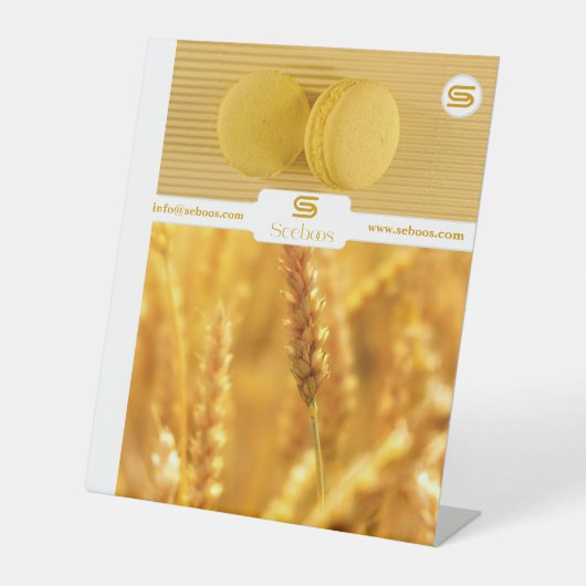 SEEBOOS RECLAMEBORD MET VOETSTUK (Voorkant)