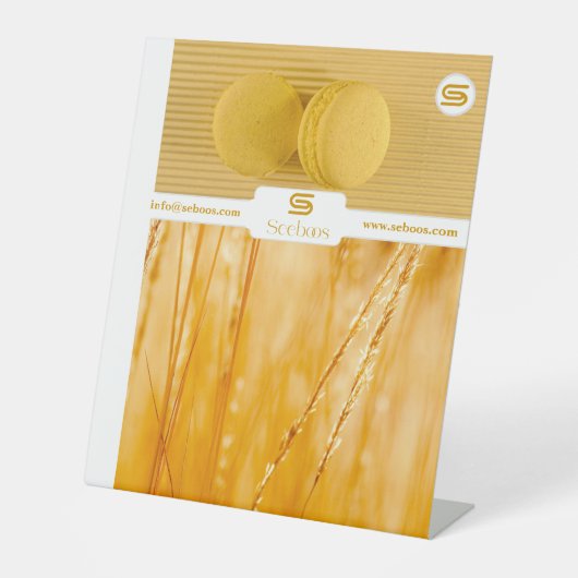 SEEBOOS RECLAMEBORD MET VOETSTUK (Voorkant)