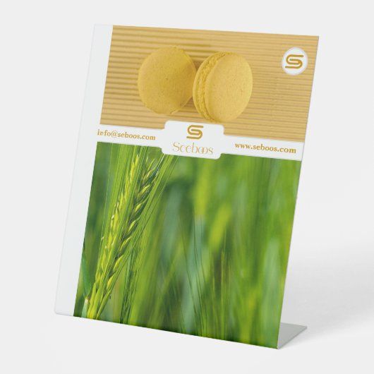 SEEBOOS RECLAMEBORD MET VOETSTUK (Voorkant)