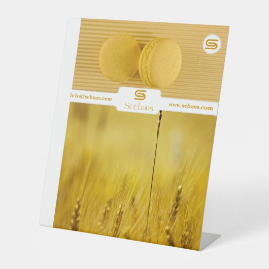 SEEBOOS RECLAMEBORD MET VOETSTUK (Voorkant)