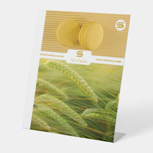 SEEBOOS RECLAMEBORD MET VOETSTUK (Voorkant)