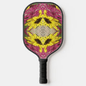 Seed Beading Floral Arrangement Abstract Pickleball Paddle (Voorkant)