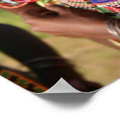 Seed Beads Jewelry uit de Massai in Kenia Poster (Hoek)