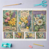  Seed Catoloque x 3 Tissuepapier (Craft)