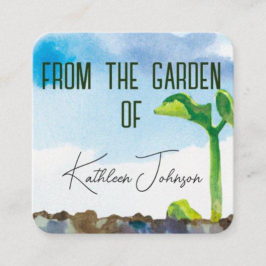 Seed Gardener Visitekaartje (Voorkant)