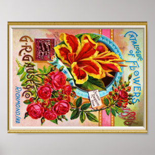 Seed Hoesje Catalog 1896 Richmond Indiana Poster