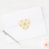 Seed of Life Gold Hart Sticker (Envelop)