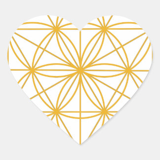 Seed of Life Gold Hart Sticker