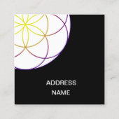 Seed of life vierkante visitekaartje (Achterkant)