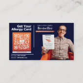 Seed Oil Allergy Card Visitekaartje (Achterkant)