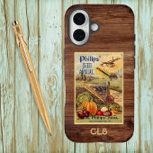 Seed Packet and Harvest Catalog Monogram Initialen Case-Mate iPhone Case
