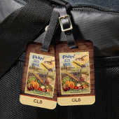 Seed Packet Boerderij Catalog  Monogram Initialen Bagagelabel