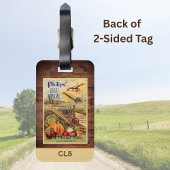 Seed Packet Boerderij Catalog  Monogram Initialen Bagagelabel