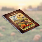 Seed Packet Boerderij Catalogus  Kunst w Faux Wood Notitieboek