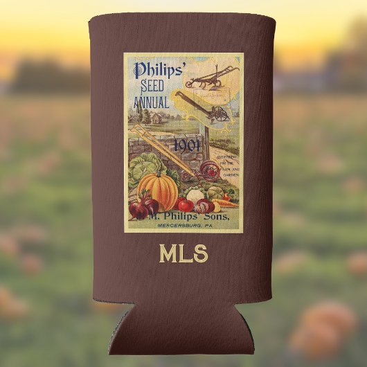 Seed Packet Catalog Boerderij  Veggie Monogram Seltzer Blikjeskoeler