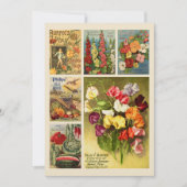 Seed Packet Catalog Collage  Flower Boerderij Notitiekaartje (Voorkant)