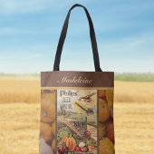 Seed Packet Catalog  Herfst Oogst w Naam Tote Bag