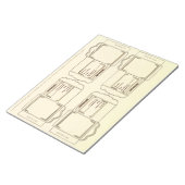 Seed Packet cream DYI Notepad Notitieblok (Schuin)