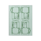 Seed Packet green DYI Notepad Notitieblok (Linkerzijde)